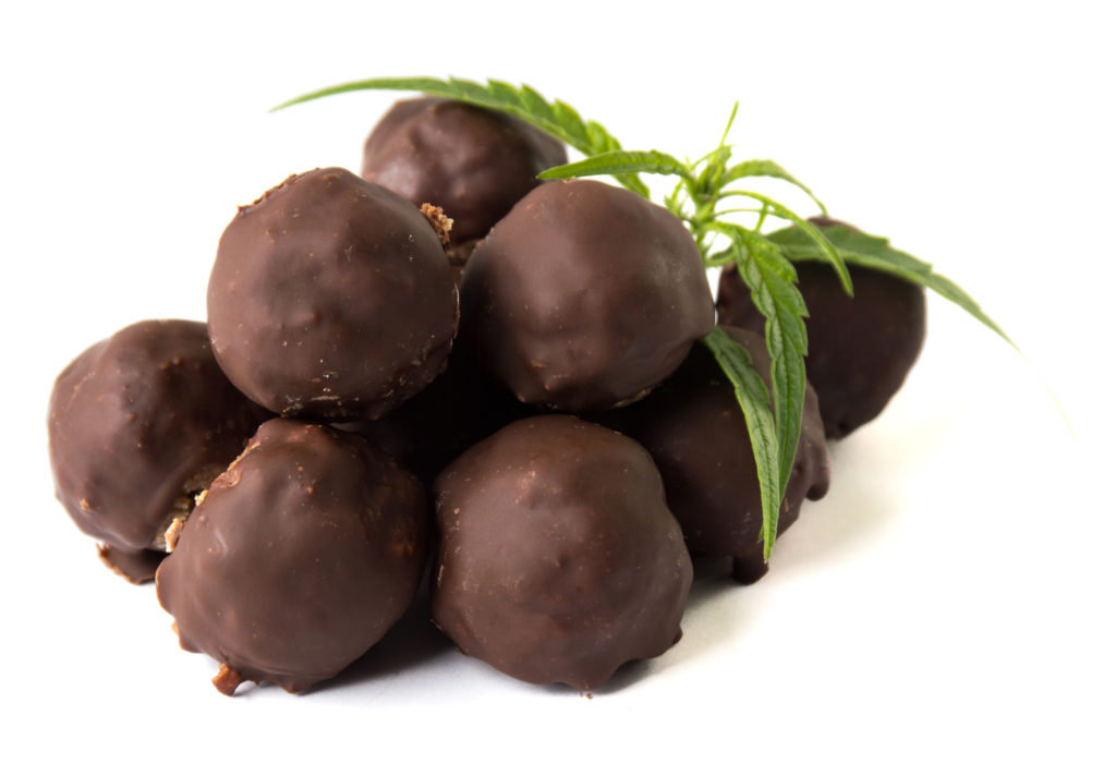 Chocolate truffles with marijuana