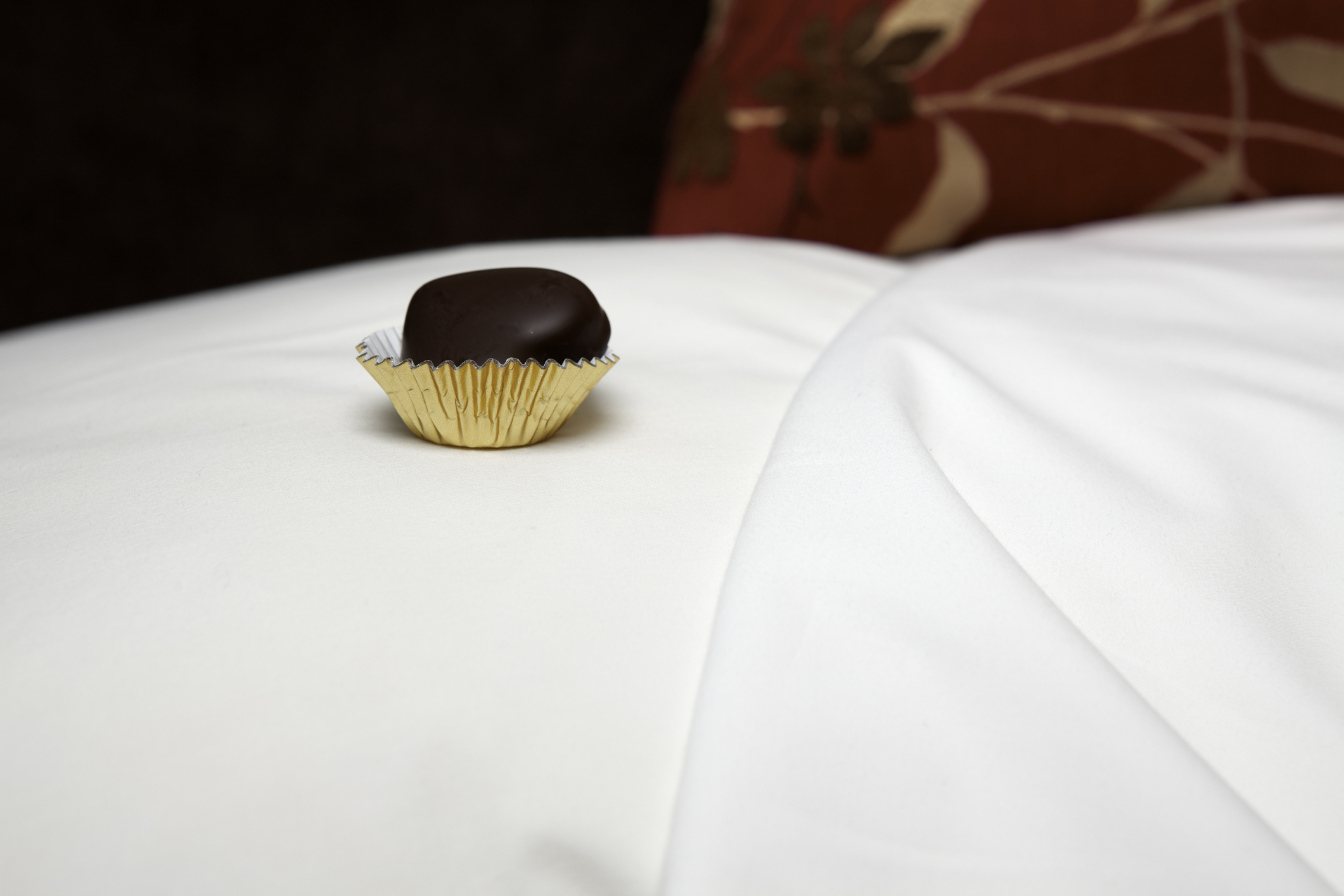 Chocolate on a Pillow.