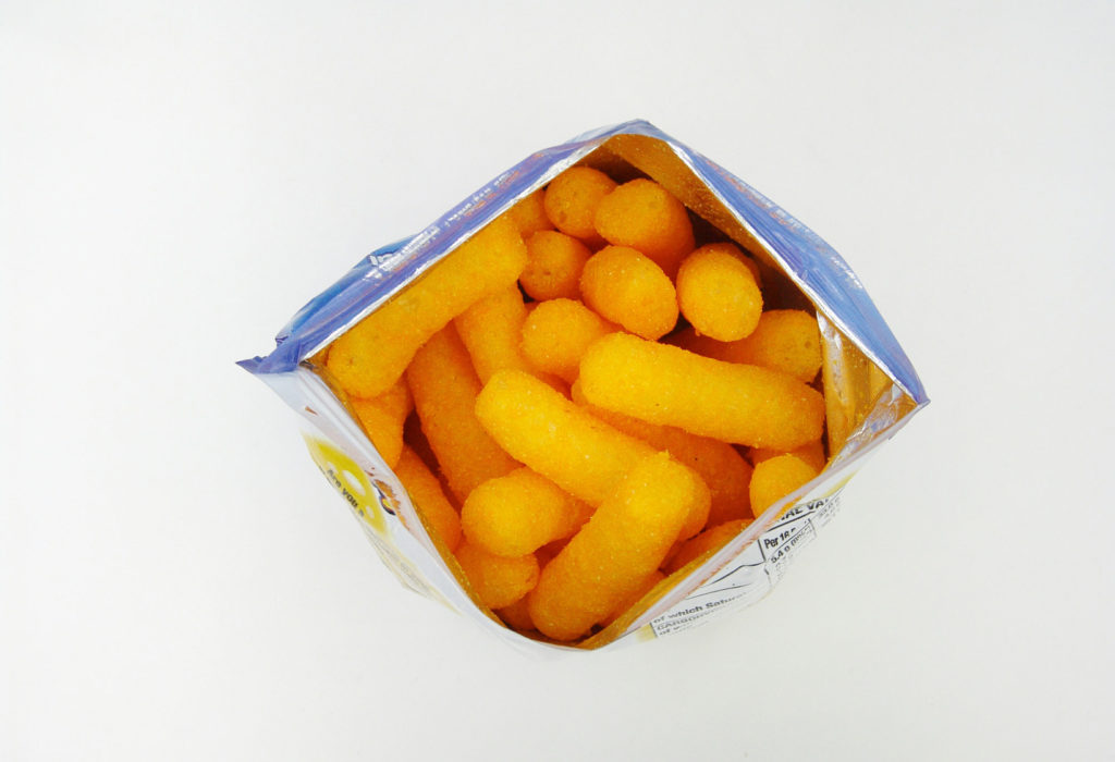 Cheetos open bag